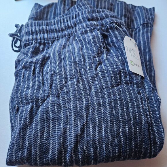 Navy Striped Lightweight Linen Pants – NWT! - Picture 5 of 5